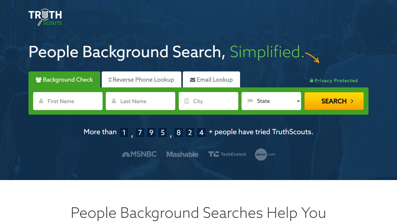 Easy Background Searches, Public Records & People Search | TRUTHSCOUTS